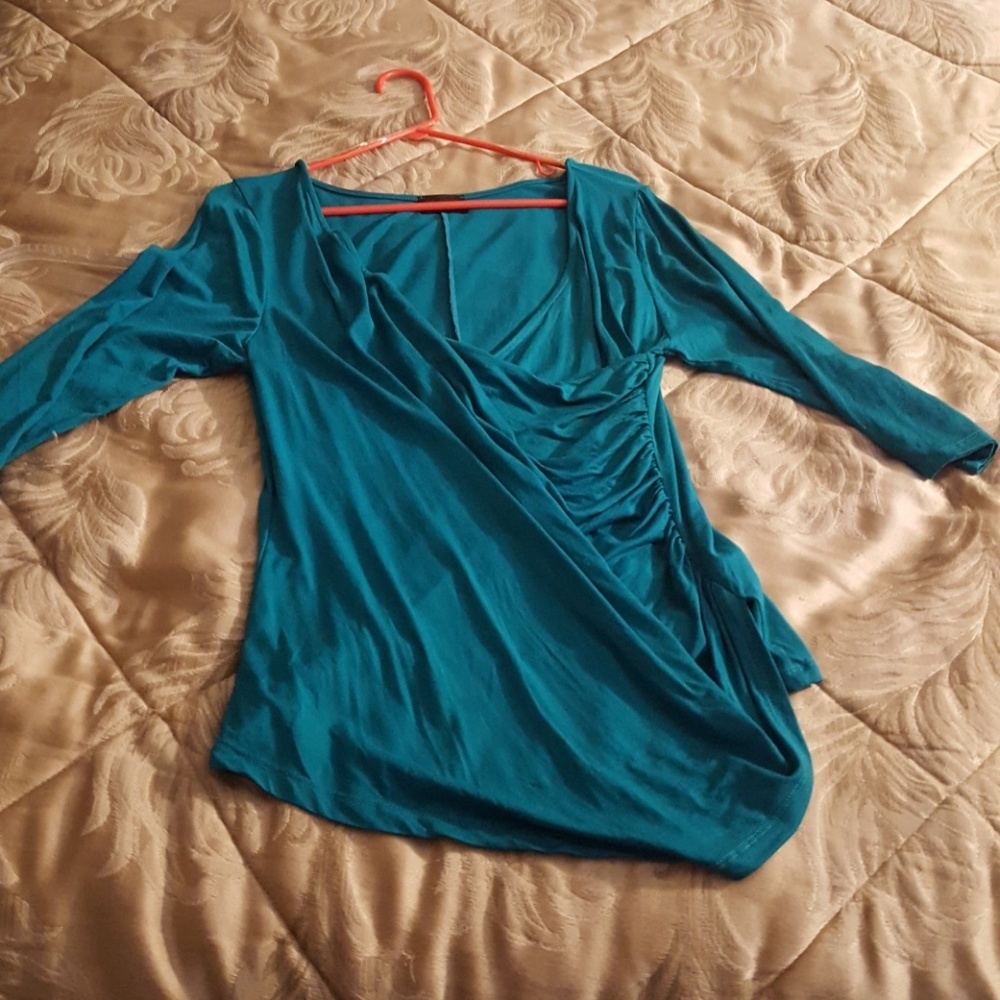 Dressy shirt, washes and ironed before shipping